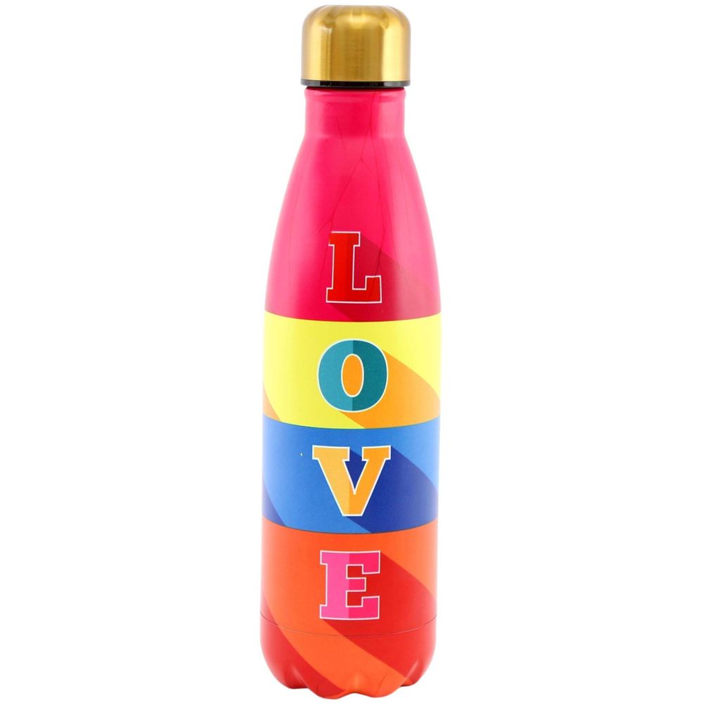 Bouteille isotherme en inox décorée 50 cl love