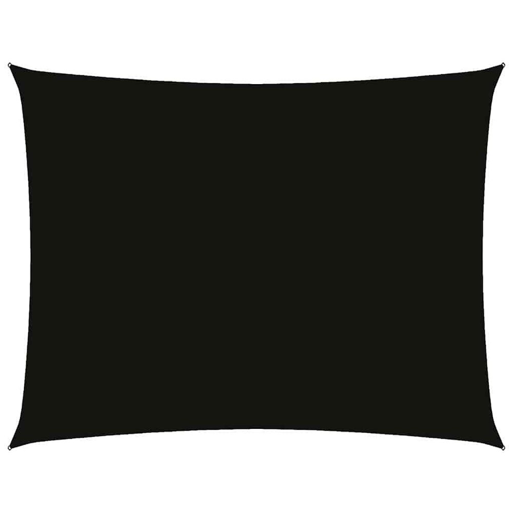 Voile de parasol tissu oxford rectangulaire 2,5x3,5 m noir