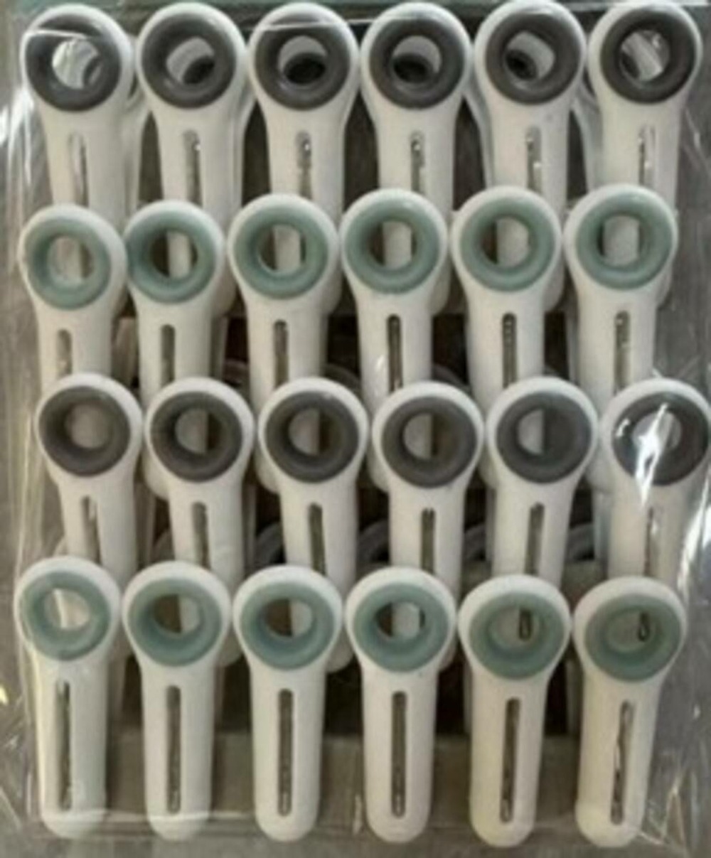 5five - 24 pinces à linge blanc