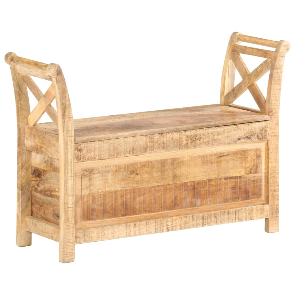 Banc d'entrée 103x33x72 cm bois de manguier solide