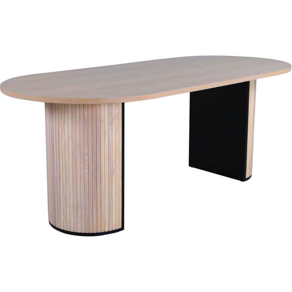 Table de repas ovale bianca 200 x 90 cm