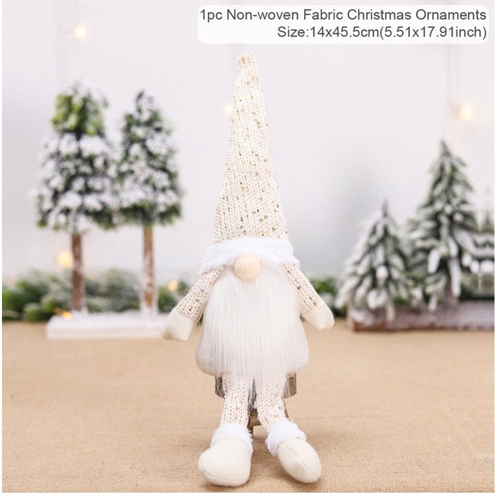Lutin de noël - blanc chiné