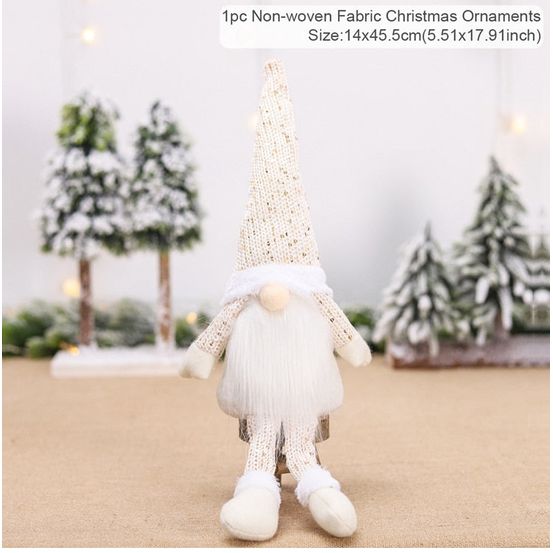 Lutin de noël - blanc chiné