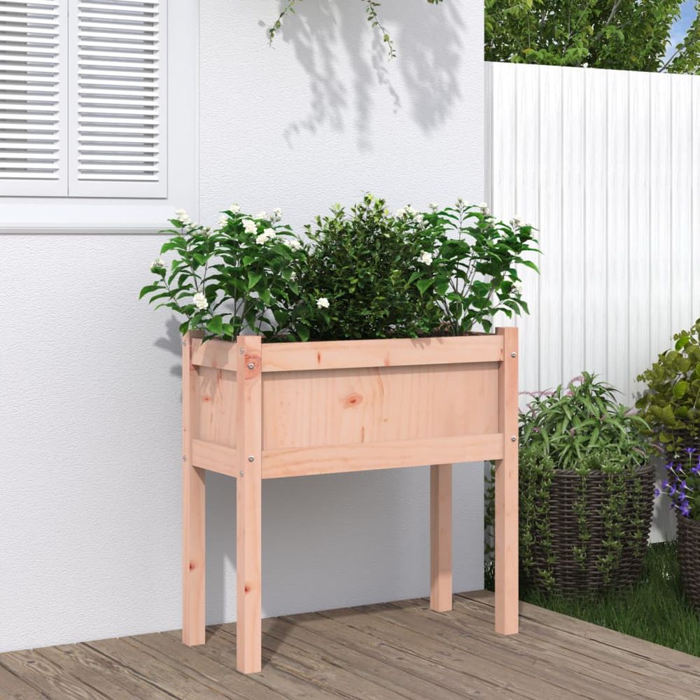 Carré potager sur pieds 70x31x70 cm bois de douglas pour jardin et balcon
