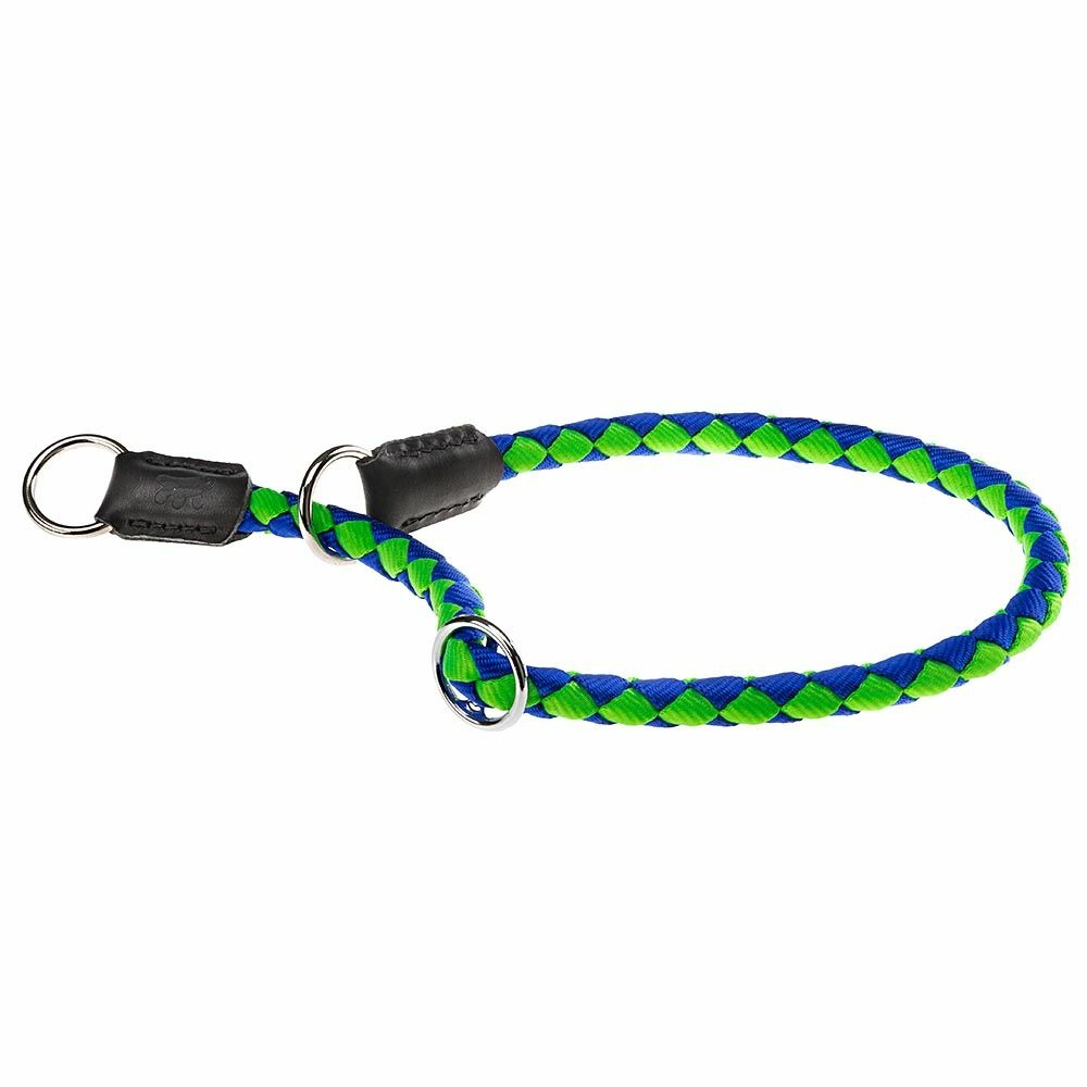 Collier semi-étrangleur pour chiens twist cs12/50, en nylon tressé, réglable et résistant