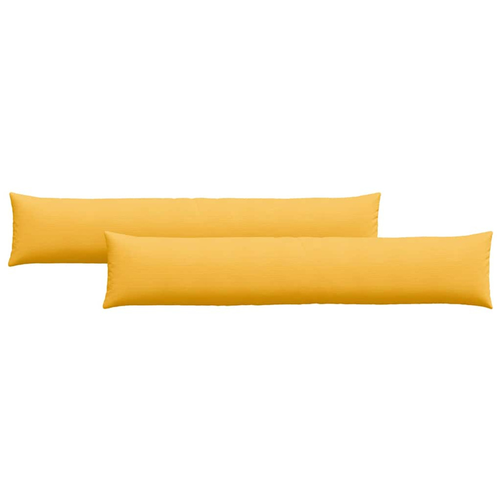 Coussins de canapé 2 pcs jaune clair 200 x 40 cm