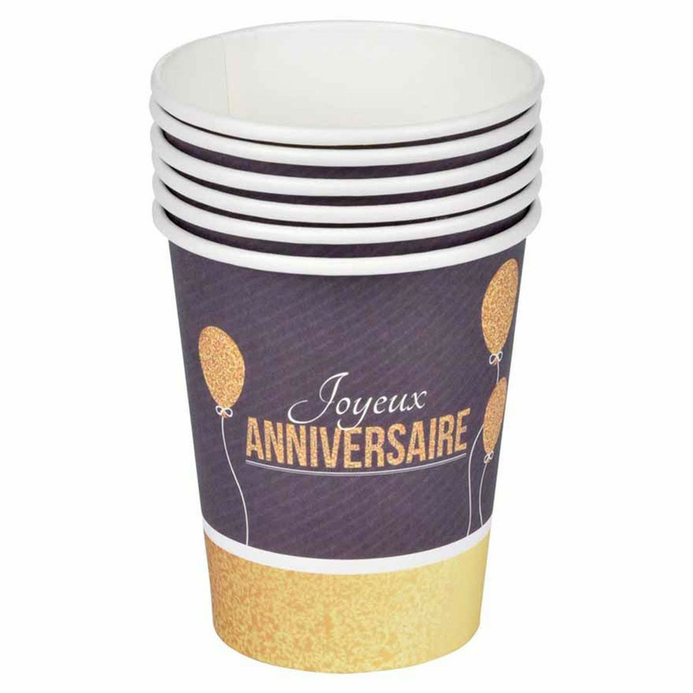 Lot de 6 gobelets en papier 