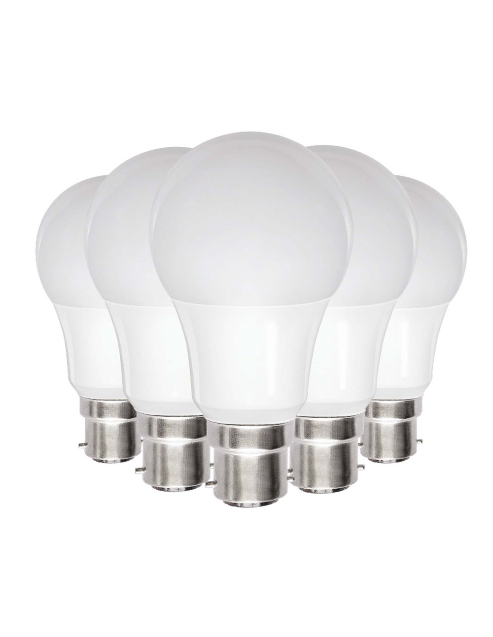 Ampoule opaque classic poire led b22 9w 810lm blanc froid lot de 5 - fox light