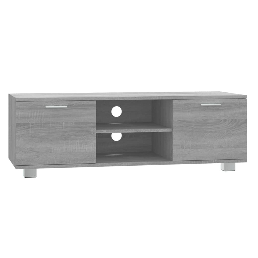 Meuble tv sonoma gris 120x40,5x35 cm bois d'ingénierie