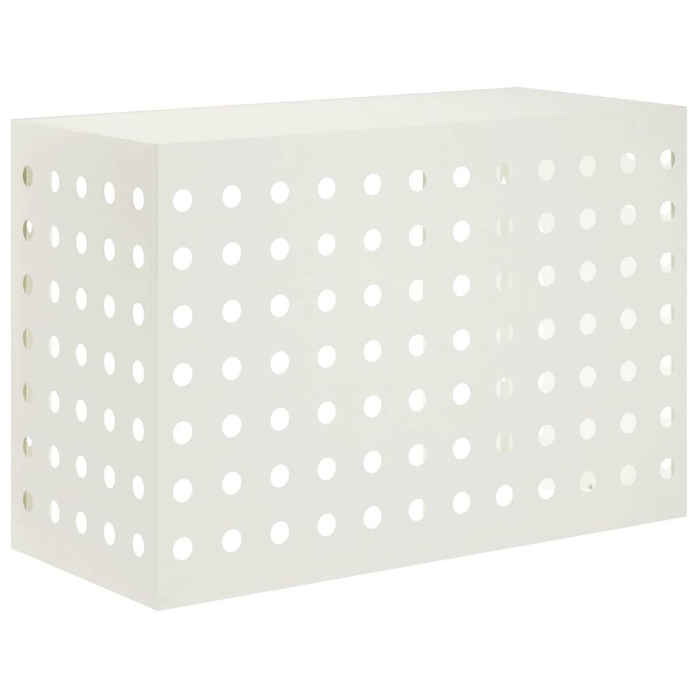 Housse de climatiseur blanc 90 x 40 x 60 cm acier