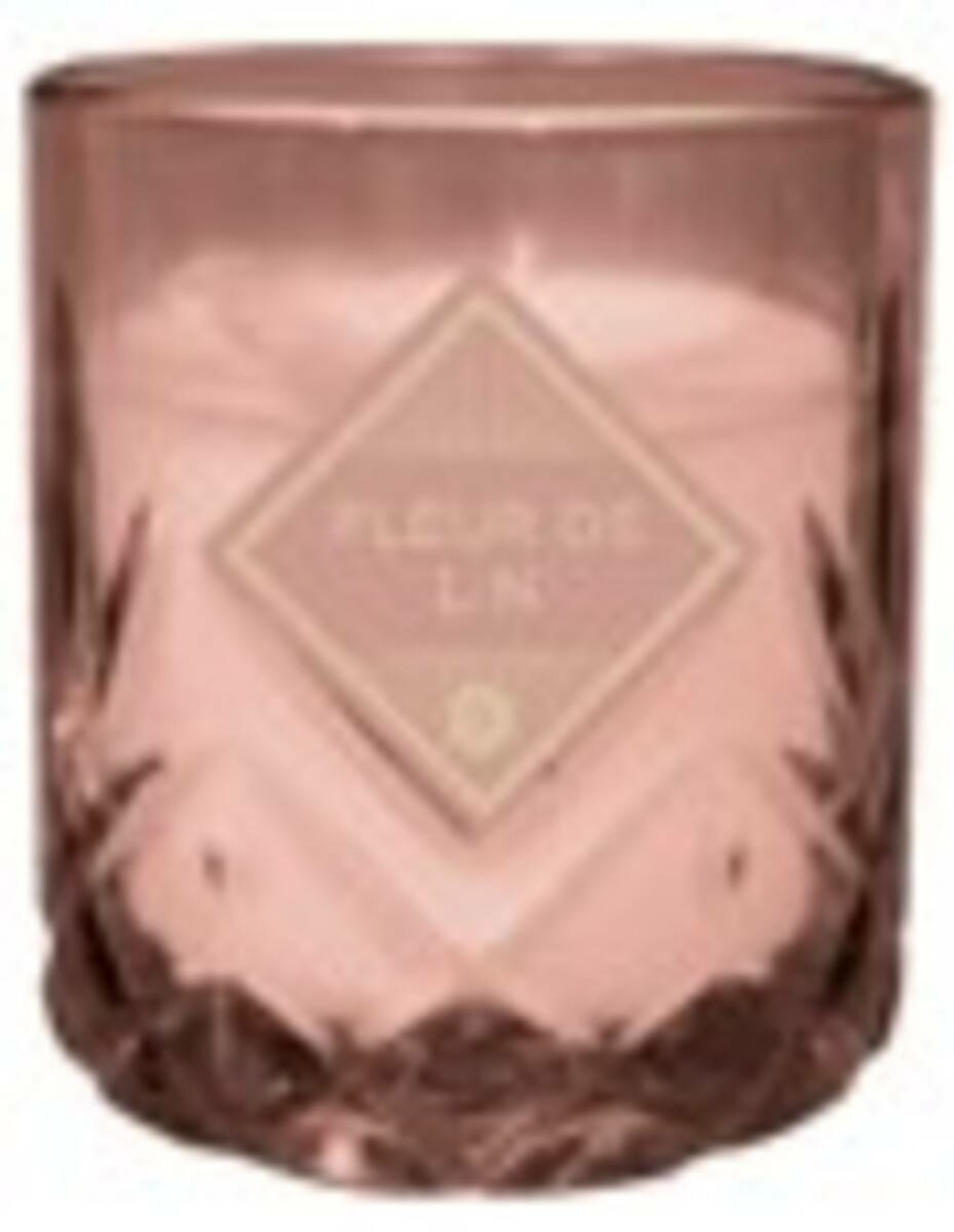 Bougie parfumée en verre d9,5cm rose