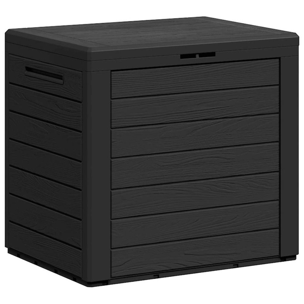 Boîte de stockage jardin anthracite 58,5x46x55 cm polypropylène