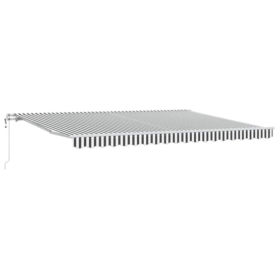 Auvent rétractable automatique anthracite et blanc 450x300 cm