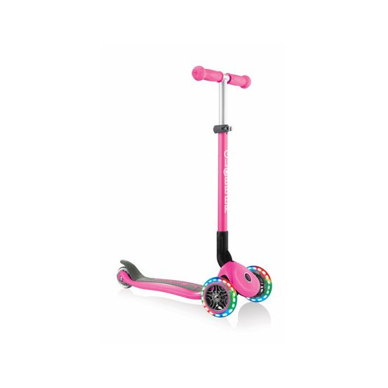 Trottinette enfant lights pliables primo rose fluo-fuchsia