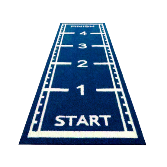 Gazon synthétique pour piste de sprint - 5 x 1,5 mètres - bleu - 17 mm