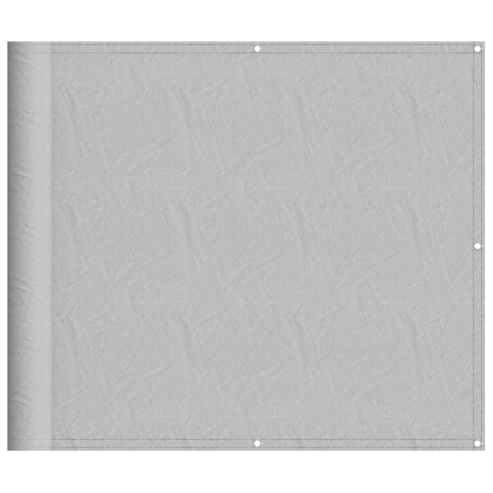 Écran de balcon gris clair 90x600 cm 100% polyester oxford