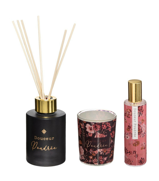 Coffret senteur gypsy diffuseur de parfum, bougie parfumée et spray