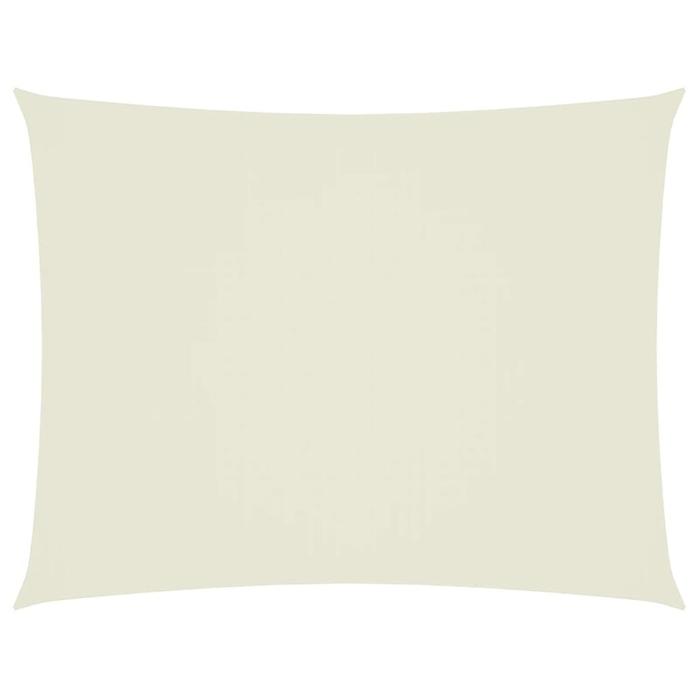 Voile de parasol tissu oxford rectangulaire 5x6 m crème