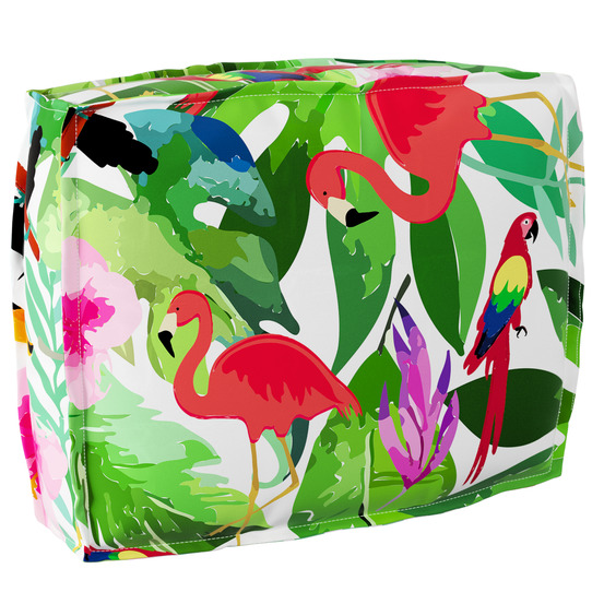 Coussin pallet pour dossier jungle tropical 50x40x12 cm tissu oxford