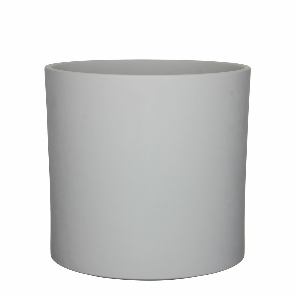 Mica decorations - pot de fleurs en céramique gris clair d32,5