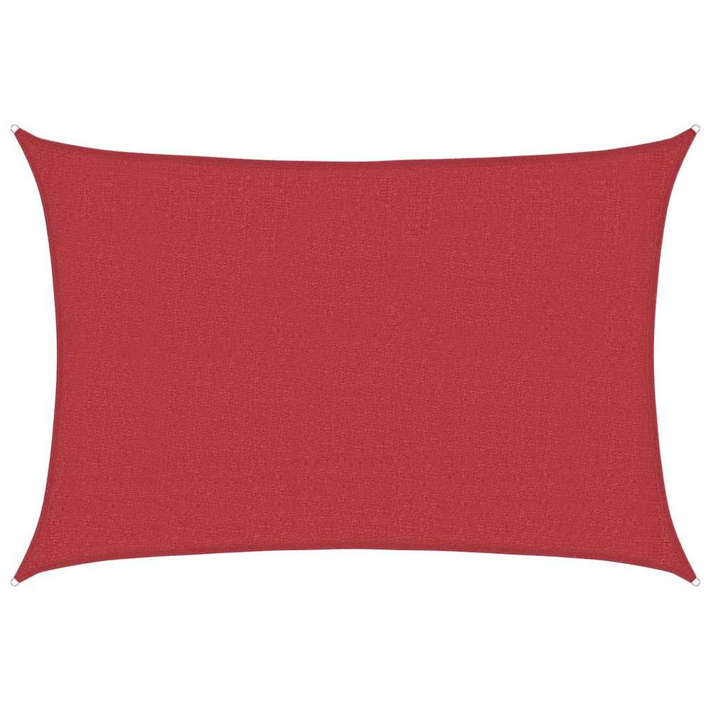 Voile d'ombrage 160 g/m² rouge 4x5 m pehd