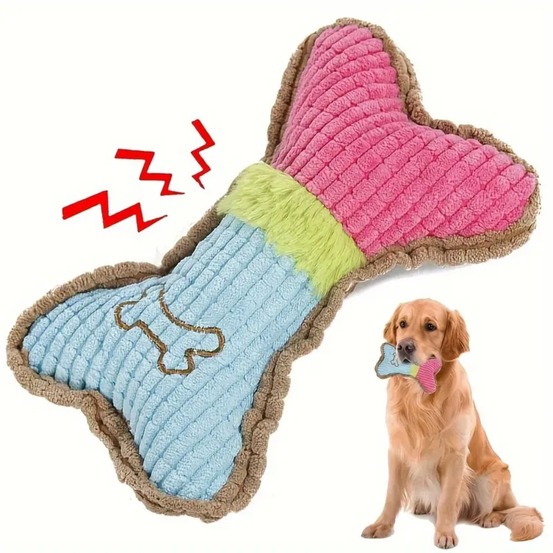 Jouets en peluche en forme d'os pour chien