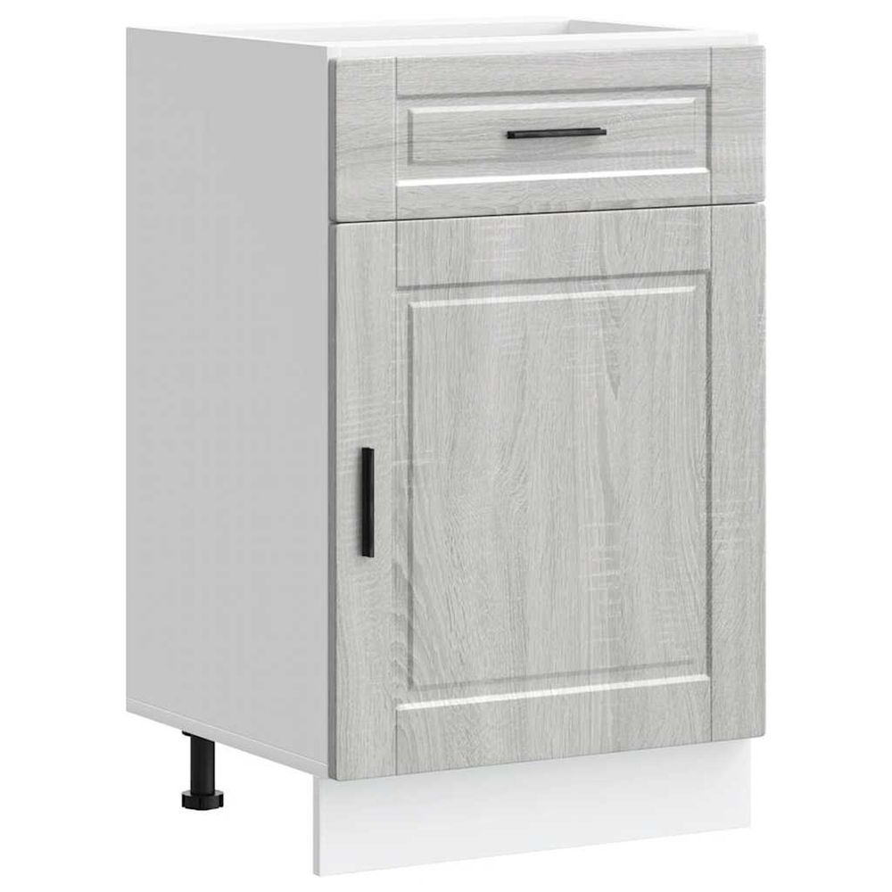 Armoire de cuisine porto sonoma gris bois d'ingénierie