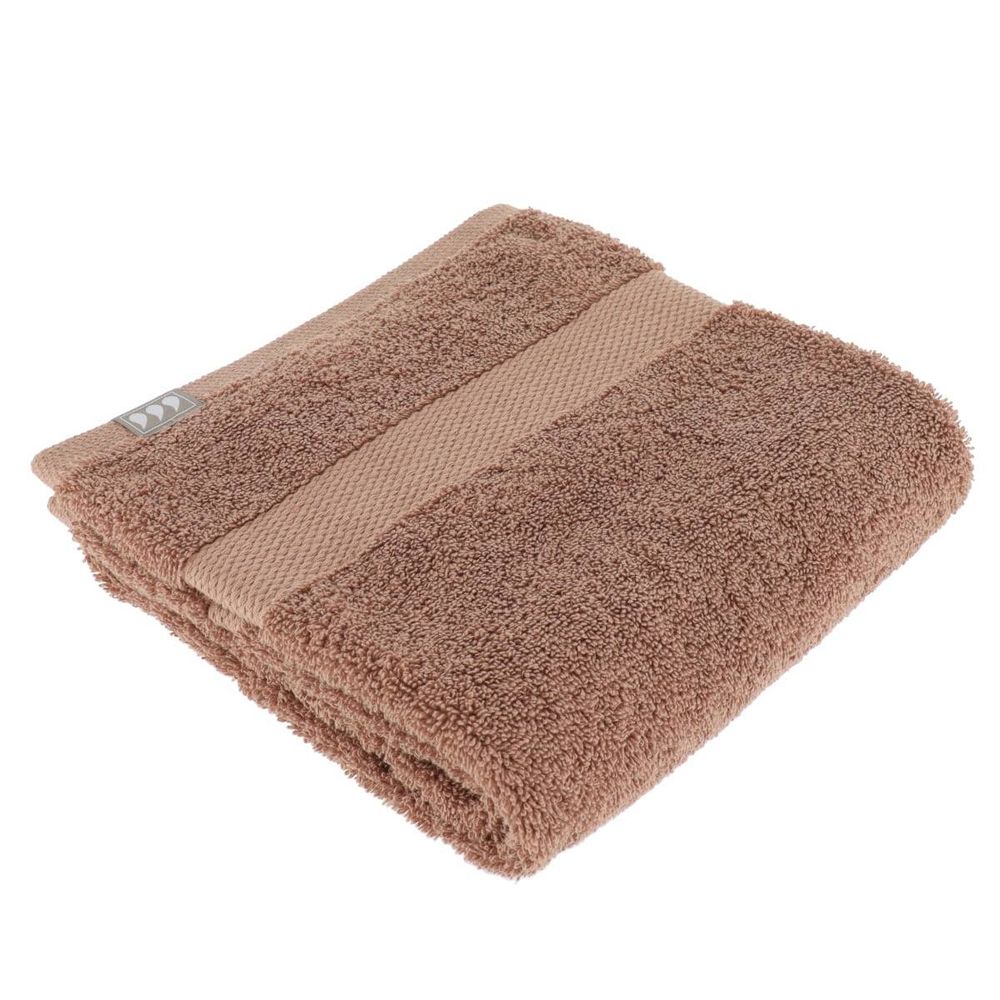 Serviette de toilette 50x90 cm 100% coton - cappuccino