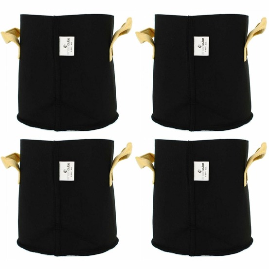 Pot de plantation textile 11 litres lot de 4