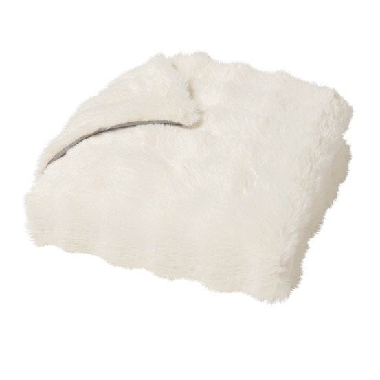 Plaid effet peluche et polaire mountain