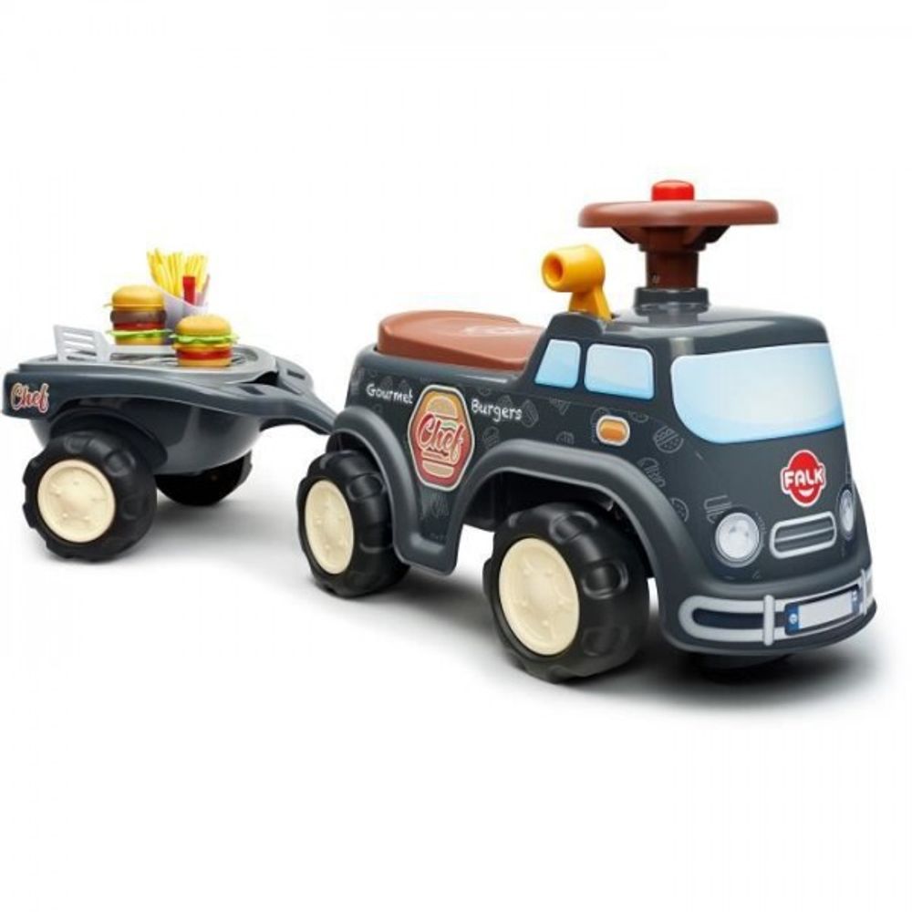 Porteur trotteur - - food truck - volant directionnel - remorque - des 12 mois - 100% fabriqué en france