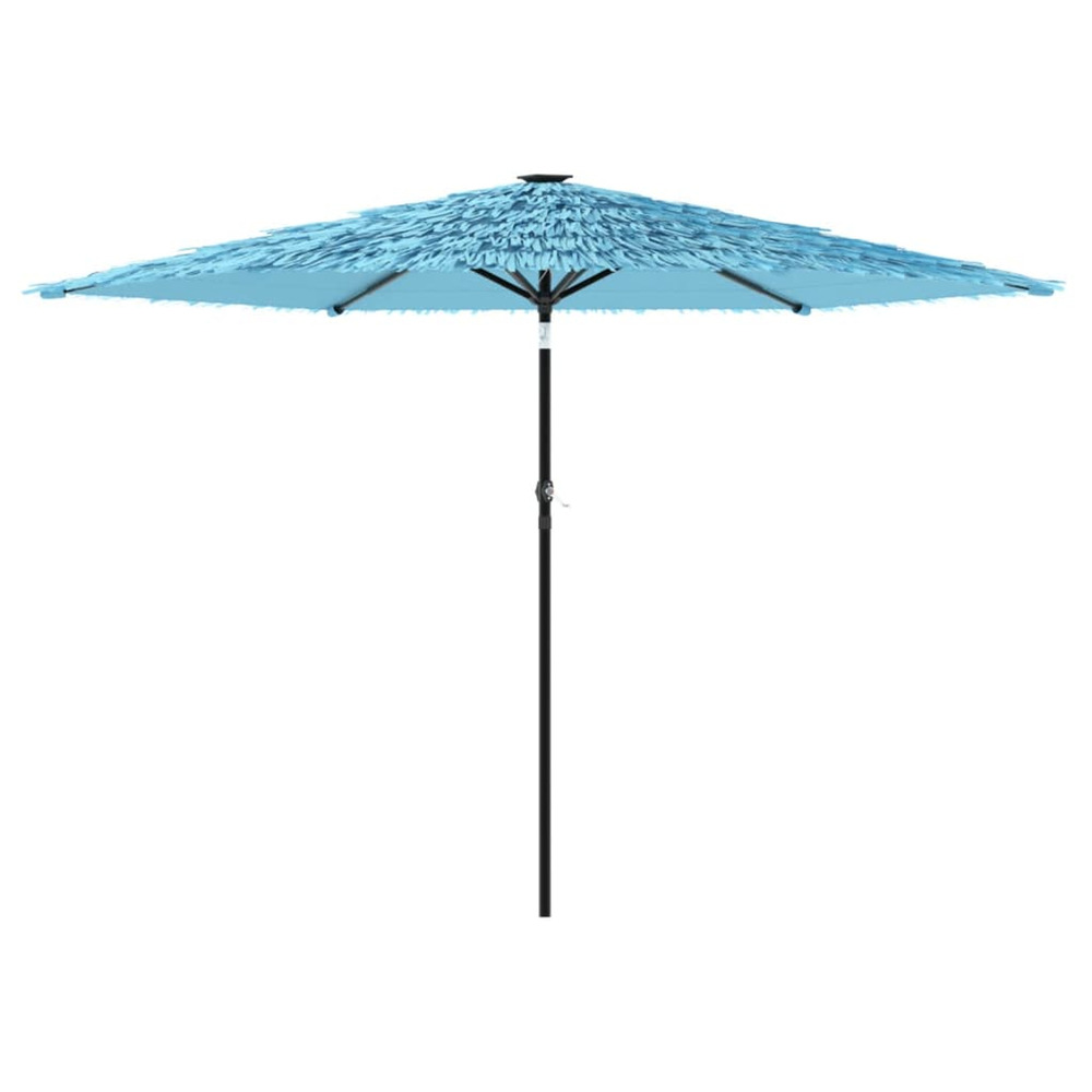 Parasol de jardin avec mât en acier bleu 288x288x225 cm