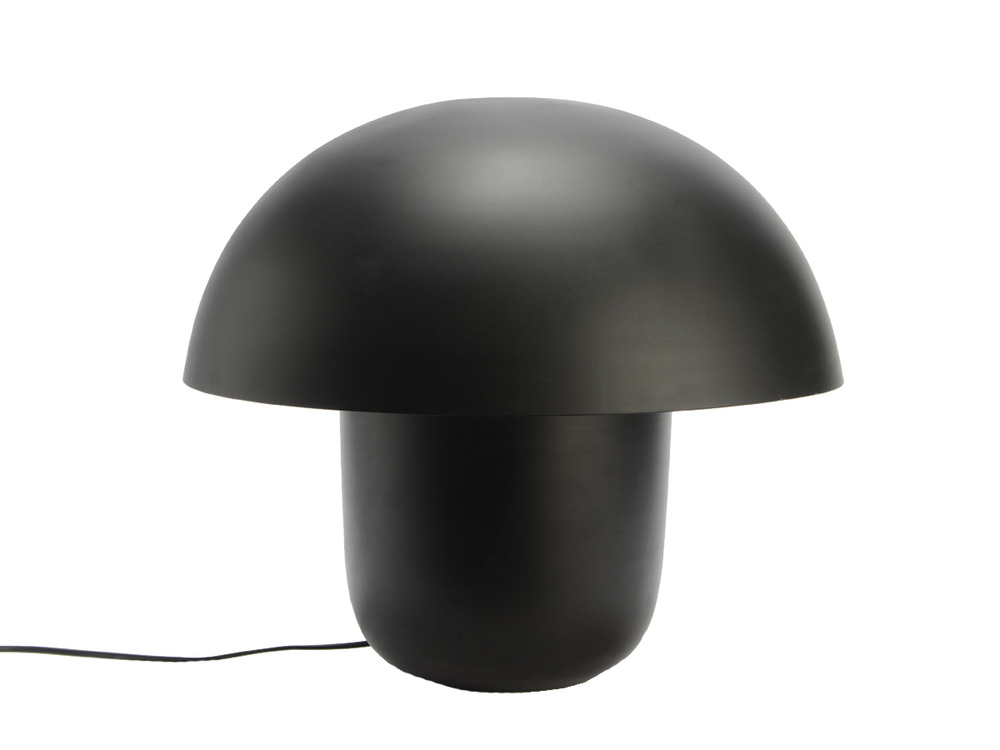 Lampe champignon noir 38 cm
