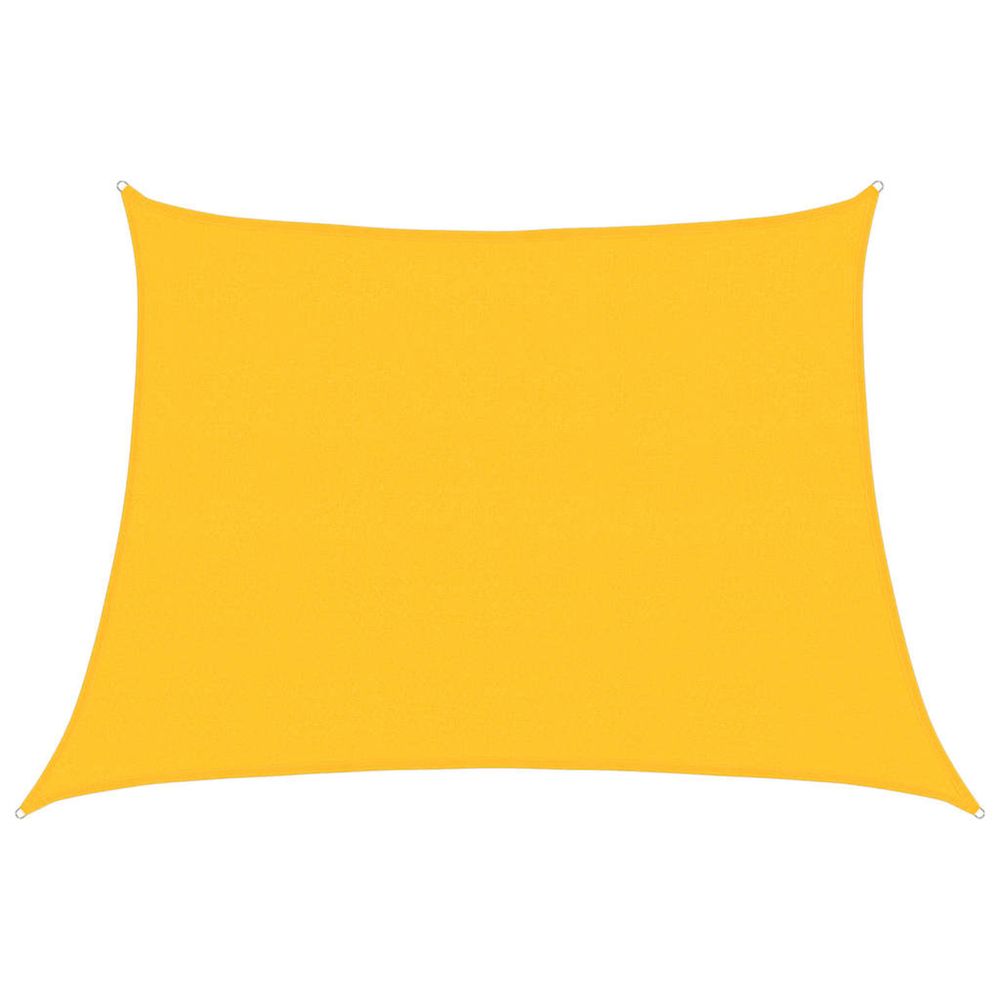 Voile d'ombrage 160 g/m² trapèze jaune 4/5x3 m pehd