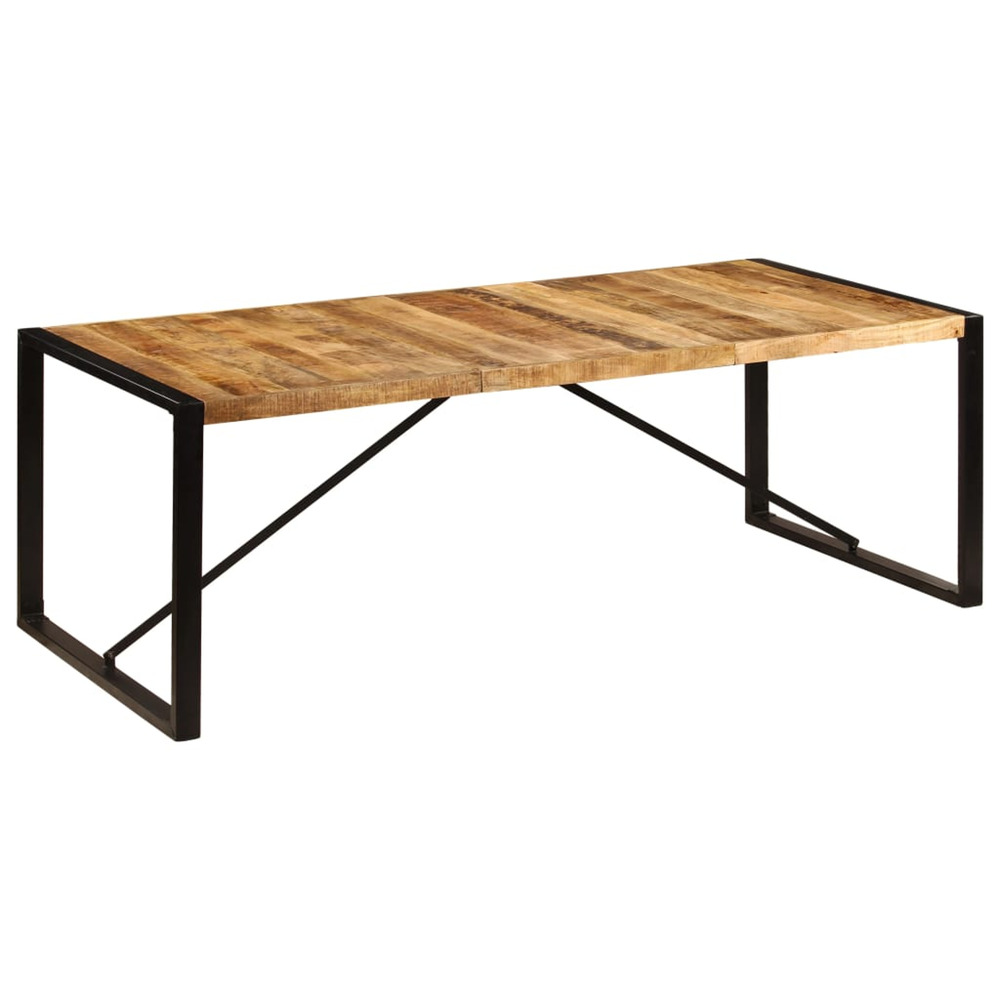 Table à manger 220x100x75 cm bois de manguier massif