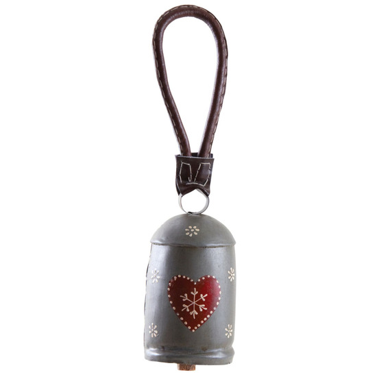 Cloche en métal avec coeur