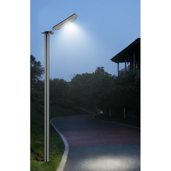 Eclairage solaire extérieur intelligent, panneau 8w intégré, led 960 lumens blanc chaud
