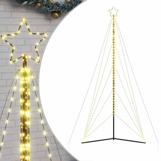 Sapin de noël à led 615 led blanc chaud 404,5 cm