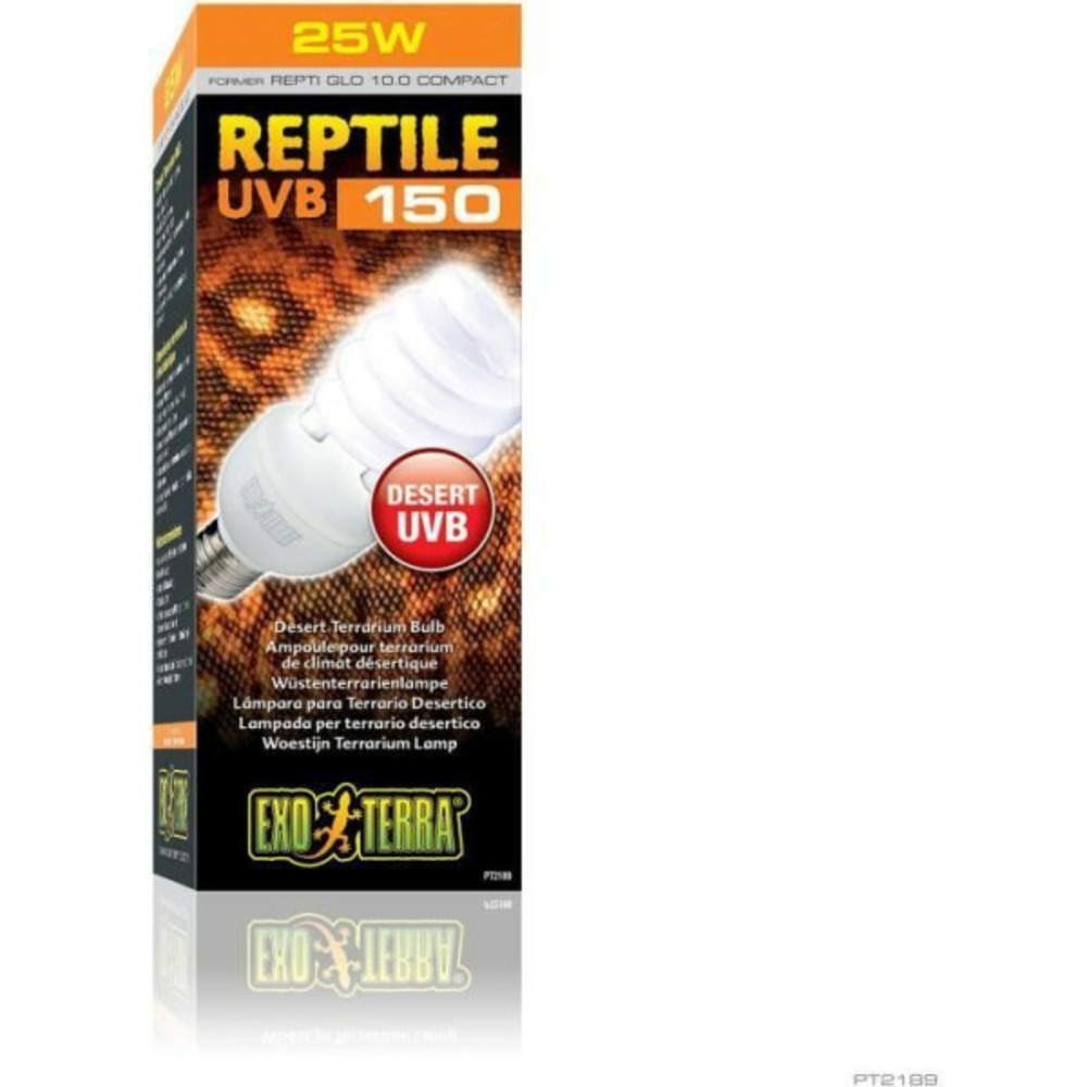 Ampoule fluocompacte uvb pour terrarium - - reptile uvb 150 - climat désertique 26w