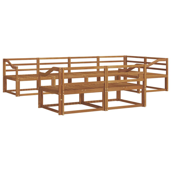 Ensemble de canapés d'extérieur 7 pcs naturel