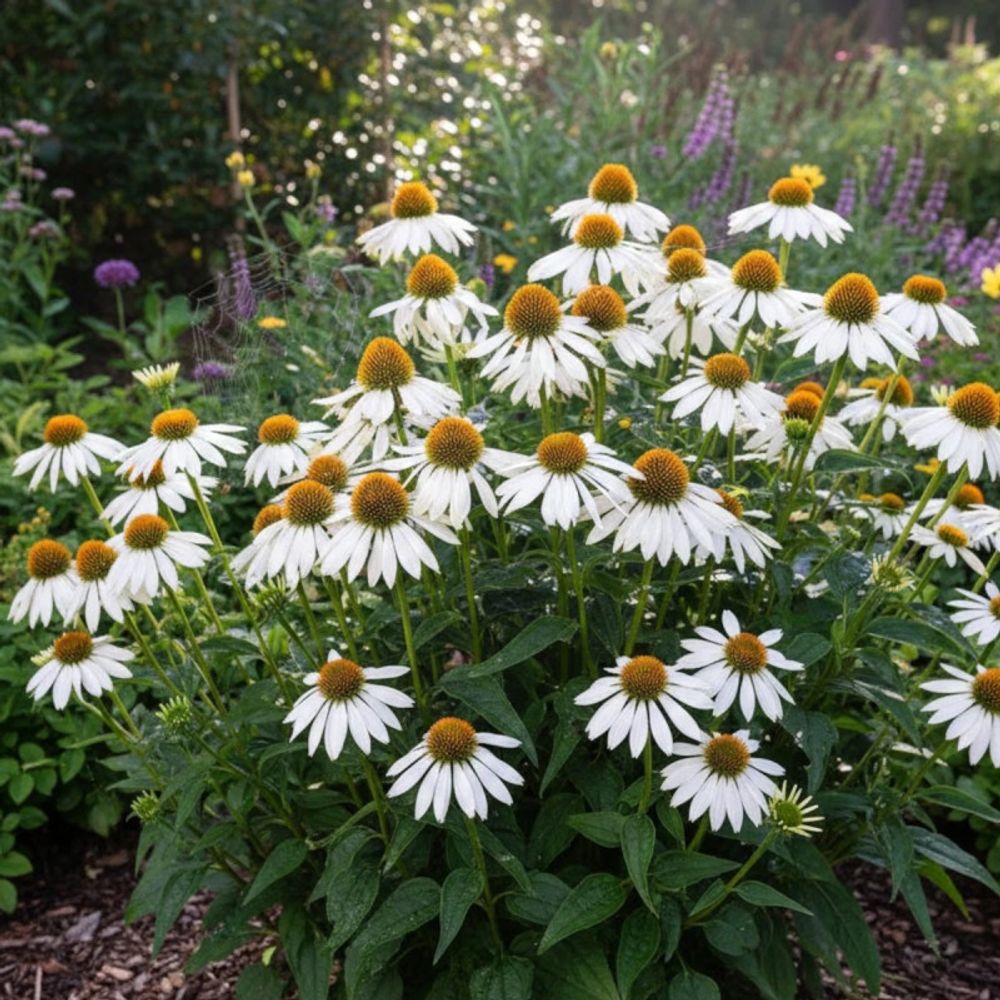 Échinacée purpurea alba lot de 3 godets