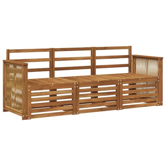 Ensembles de canapés 3 pc bois d'acacia massif