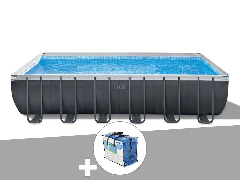 Kit piscine tubulaire ultra xtr frame rectangulaire 7,32 x 3,66 x 1,32 m + bâch