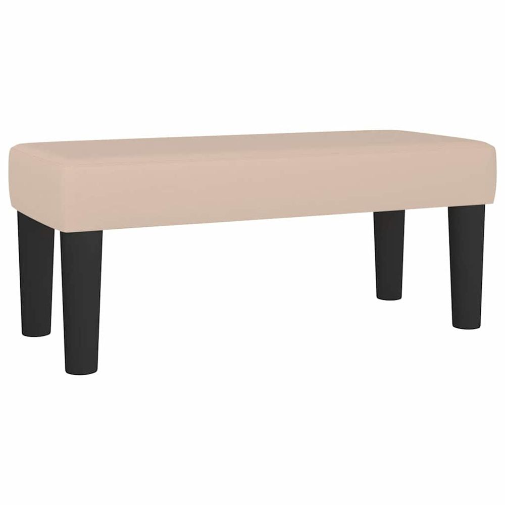 Banc cappuccino 70x30x30 cm similicuir