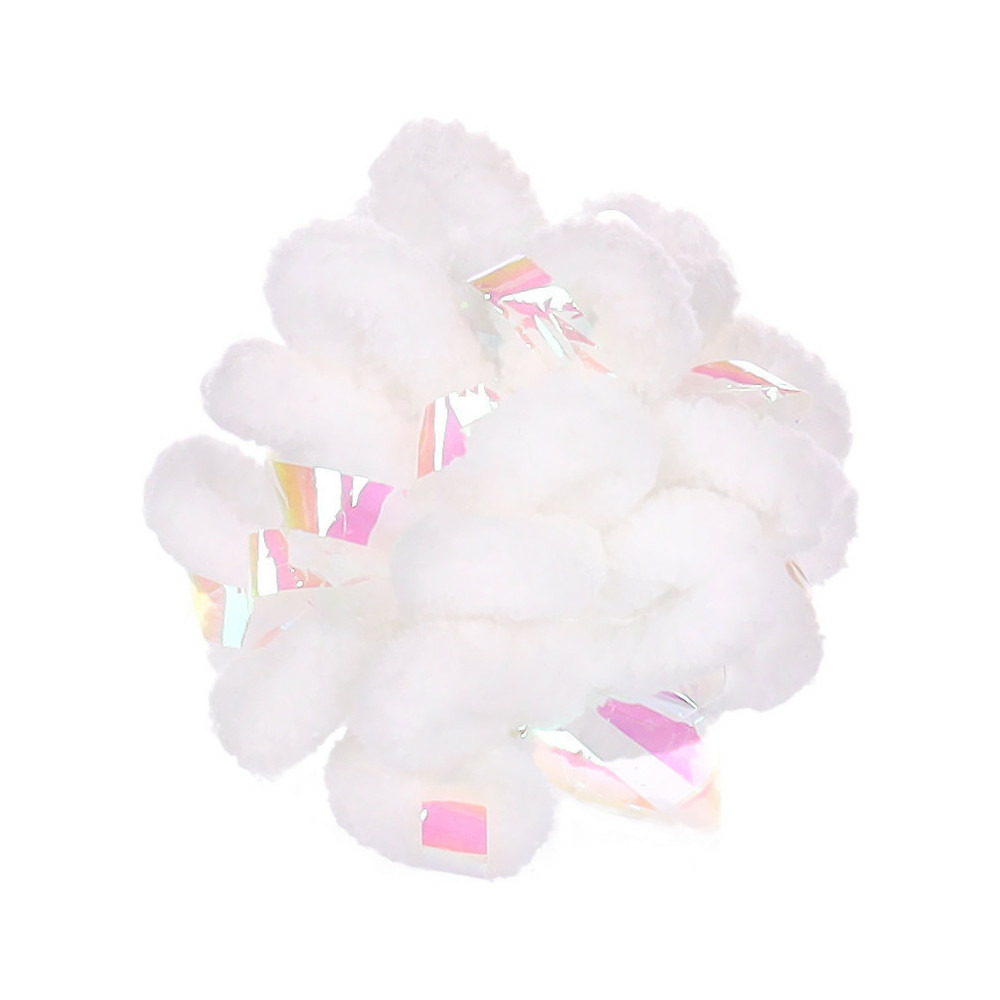 1 balle neva blanche ø 5.5 cm. Jouet pour les chats