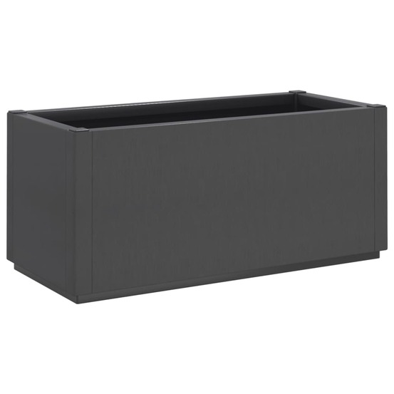 Jardinière gris foncé 80x36x35 cm pp