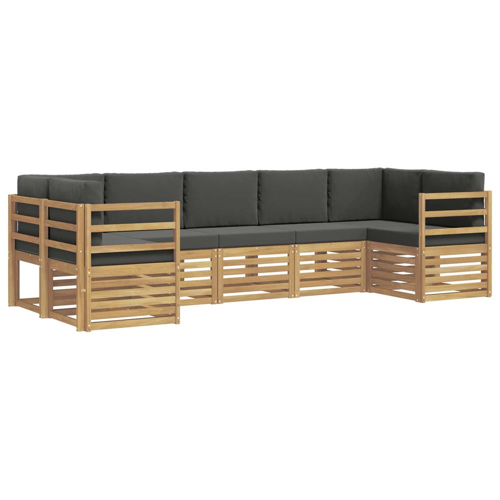 Ensemble de canapés d'extérieur 7 pc blanc et anthracite
