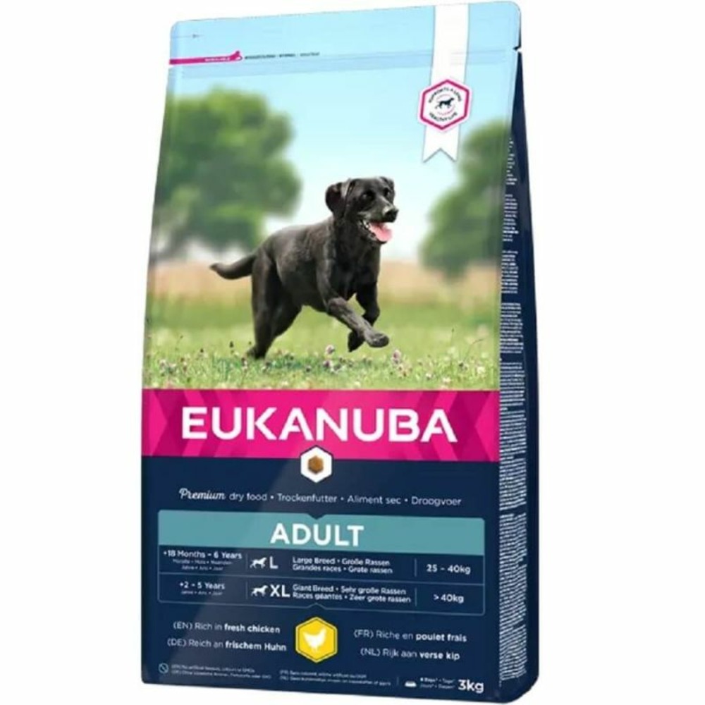 Croquettes chien adult large poulet - eukanuba 15 kg