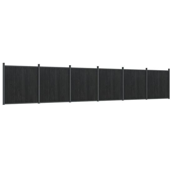 Panneau de clôture gris 1045x186 cm wpc