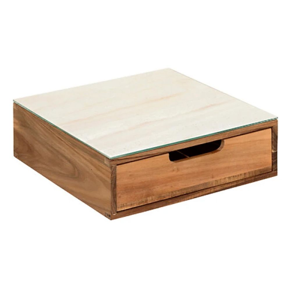 Porte-capsules tiroir en bois 